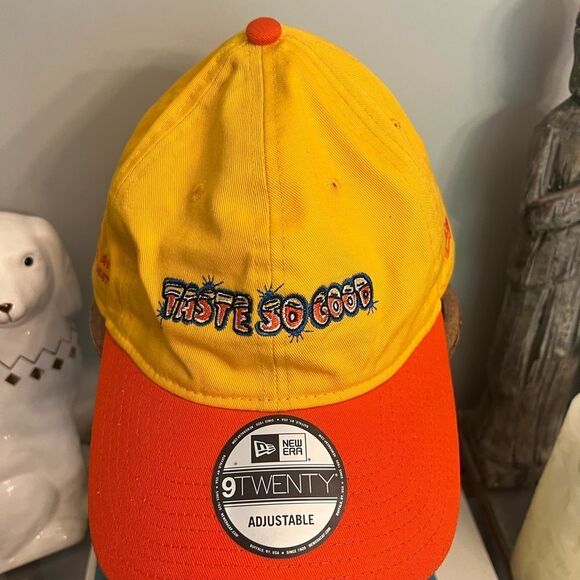 New Era Taste So Good embroidered adjustable Yellow and Orange Adjustable Cap - Picture 1 of 7